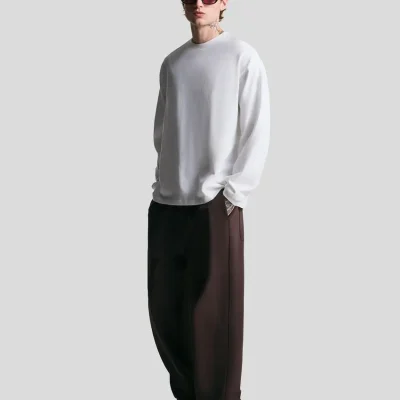 شلوار جگر استریت فیت تیلور شده مردانه bershka