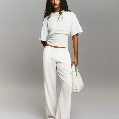 شلوار پارچه‌ای مردانه مدل کلاسیک bershka