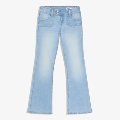 شلوار جین بوت‌کات با کمر پایین bershka