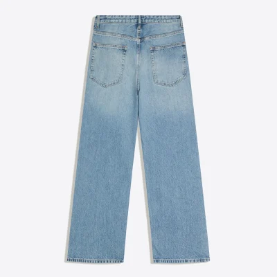 شلوار جین بگی فرسوده مردانه bershka