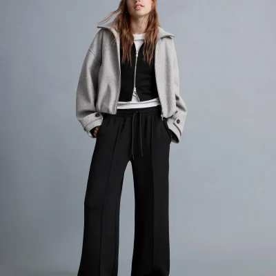 شلوار وایدلگ نرم bershka