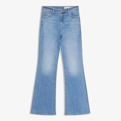 شلوار جین فلیر کمر بلند bershka