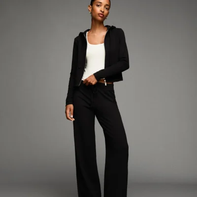شلوار اسلش جذب شاردون دار مردانه bershka