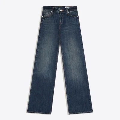 شلوار جین راسته با کمر پایین (Straight Fit Low Waist) bershka