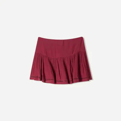 دامن کوتاه بافت دار bershka