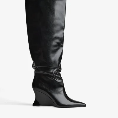 چکمه پاشنه‌دار توپر زنانه bershka