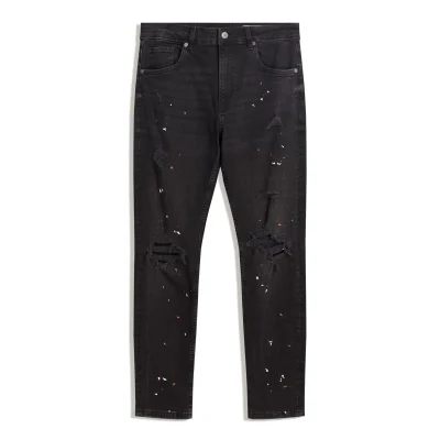 شلوار جین اسکینی پاره زنانه bershka