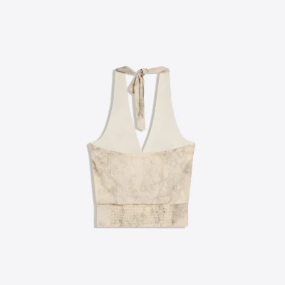 بلوز ضربدری هالتر زنانه bershka