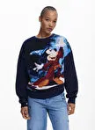 سویشرت زنانه Desigual مدل 25WWSK15 با طرح گرد یقه کلاسیک
