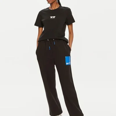 شلوار اسلش زنانه رایلکس چاپی Karl Lagerfeld Jeans