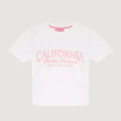 تیشرت نخی زنانه با برش مدرن California