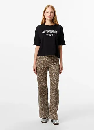 شلوار زنانه Guess مدل Mirage چندرنگ طرح دار