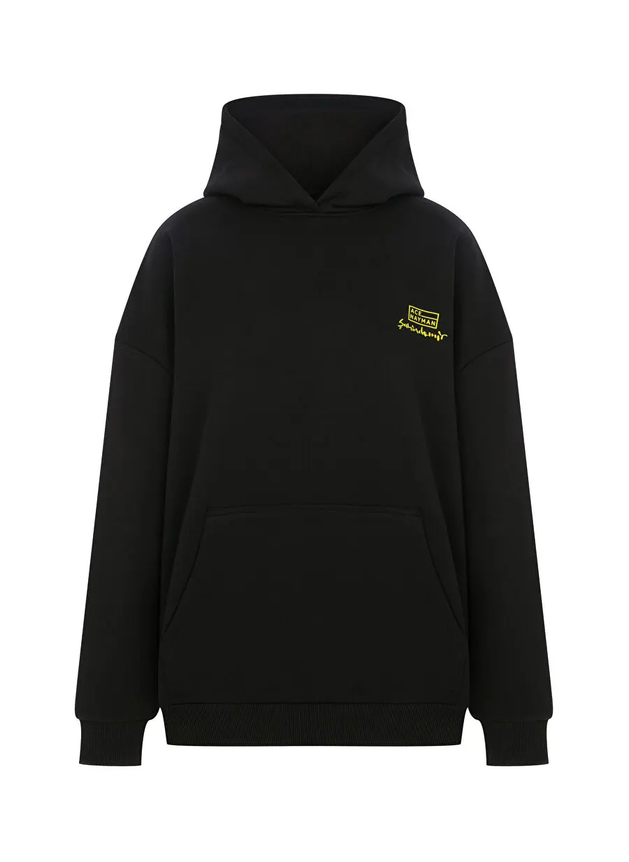 Ace Nayman سویشرت زنانه یقه گرد چند رنگ طرح دار SD HOODIE