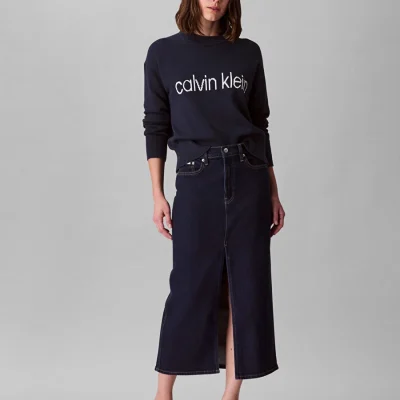 کشمیر سوپرلاکچری زنانه مدل کازاک Calvin Klein