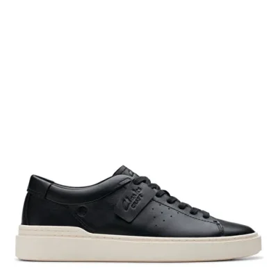 کفش اسنیکر چرم مردانه Clarks — مشکی