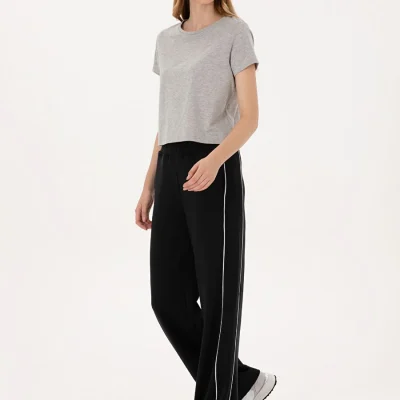 پیر کاردین زنانه شلوار راحتی مشکی مدل Loose Fit MAISI-P Pierre