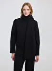 ژاکت زنانه ایپکیول مدل IW6250050105036 شال یارنگ آنتراسیت boyner