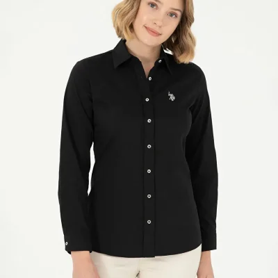 پیراهن بیسکلت اسلیم فیت مشکی زنانه U.S. Polo Assn. مدل CRISY024K
