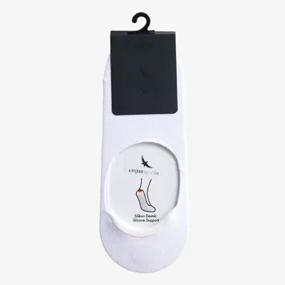 جوراب بافت بابی مردانه سفید تک سایز Altınyıldız Collection boyner