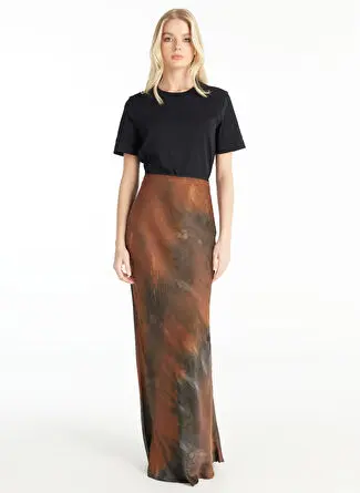 دامن ماکسی Ted Baker مدل TBWRSK1016-2 رنگ قهوه‌ای