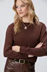 Network زنانه کاپشن دوچرخه‌ای یقه گرد بژ