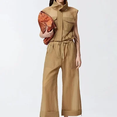 شلوار زنانه Pinko مدل 104896 قهوه‌ای روشن