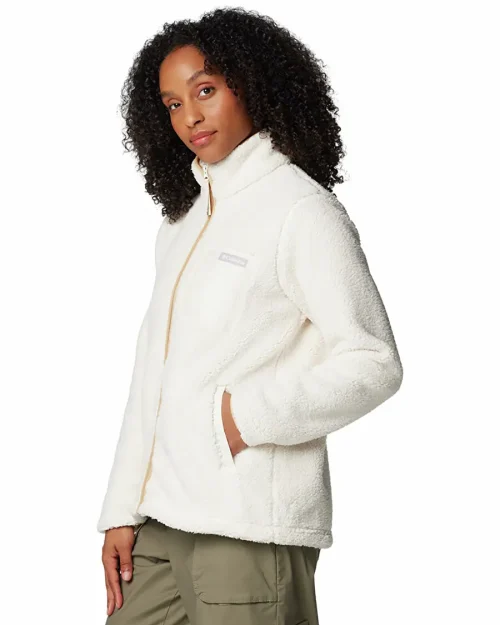 Columbia AK5171 WEST BEND FULL ZIP II پلار سوئیشرت زنانه، یقه ایستاده، رنگ بژ