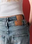شلوار جین گشاد کمر متوسط Loose Fit – آبی تیره