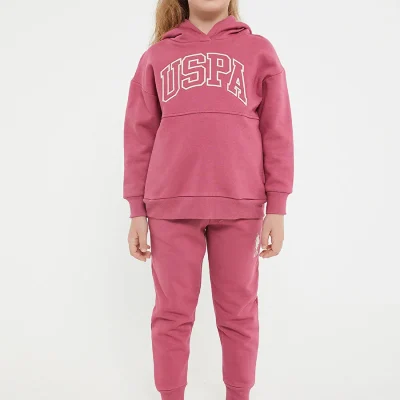 ست لباس ورزشی دخترانه کلاسیک رز گلی U.S. Polo Assn US