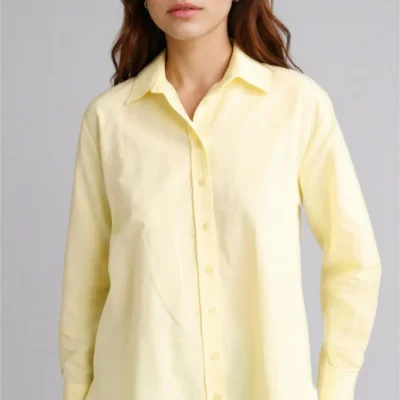 پیراهن تونیک زنانه دFacto مدل Poplin یقه فیت Defacto
