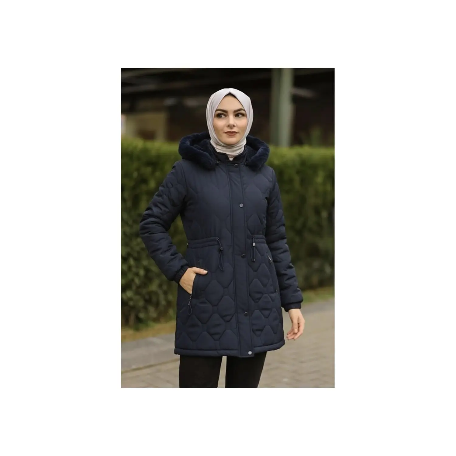 مانت کاپشن زنانه سایز بزرگ Semira مدل Nova پارچه نوا آستردار hepsiburada