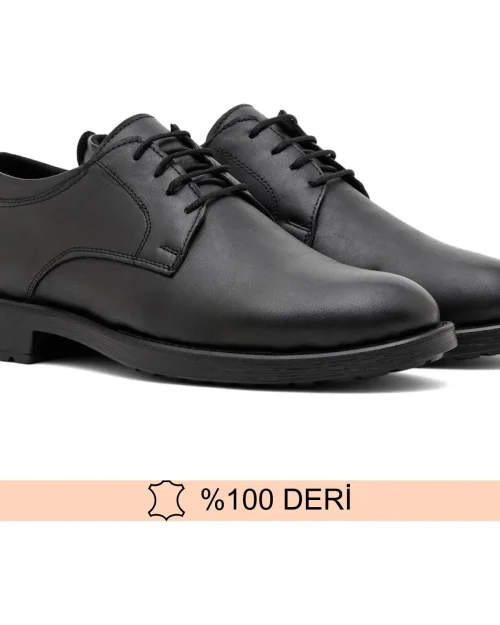کفش کلاسیک مردانه چرم اصل مشکی سایز 36-48