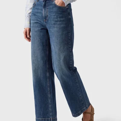 پیراهن جین دکمه‌دار آستین بلند زنانه Kene Jeans