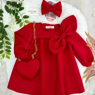 لباس مجلسی زنانه طرح دار با پارچه کرپ Ozsemoda