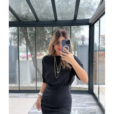 لباس زنانه اولیندر با جزئیات پارچه‌ای Khar