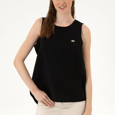 پیراهن مشکی زنانه آستین کوتاه مدل 50306458-VR046 U S Polo Assn
