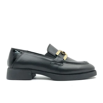 59120 Zn Deri Comfort کلاسیک آکسفورد زنانه مشکی Greyder