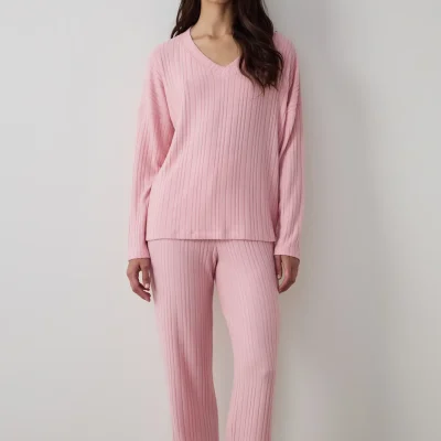 ست پیژامه زنانه صورتی Cozy Pink با اثر حرارتی Penti