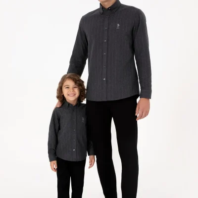 پیراهن مردانه U.S. Polo Assn. خاکستری