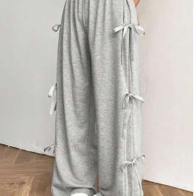 شلوار بافتنی Y2k Kurdale با جزییات خاص Deefwear