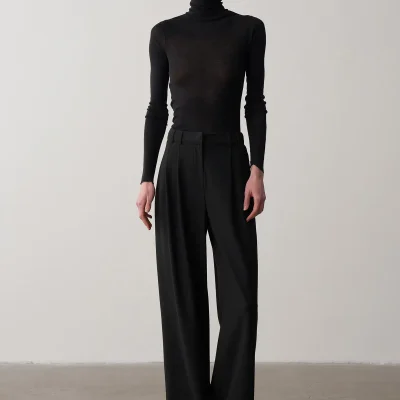 شلوار پالازو Siyah Private Edition trendyol