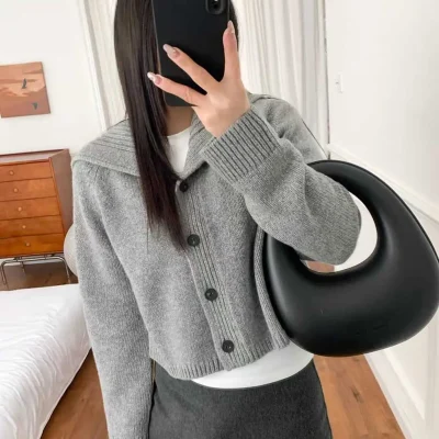 هیرکا یقه زنانه خاکستری Yargici