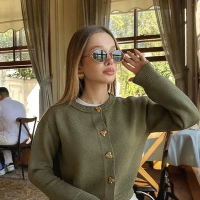 هیرکا قلاب‌دکمه‌ای ترند بافت trendyol