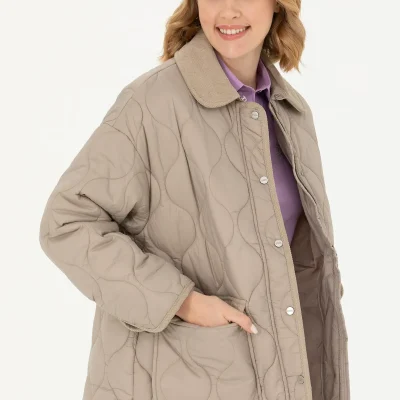 کت زنانه طرح سنگی مدل VR049 U S Polo Assn