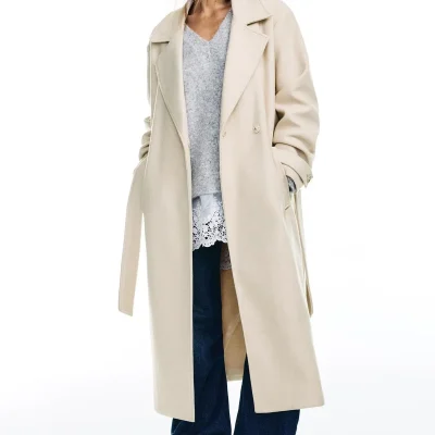 کاپشن کمری بلند با یقه ایستاده Pull Bear