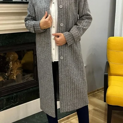 پالتو زنانه Gonca Konfeksiyon خاکستری