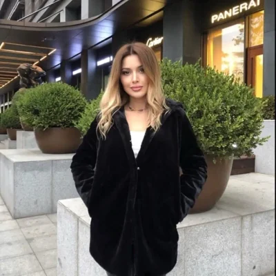 کاپشن زنانه مشکی Heqa