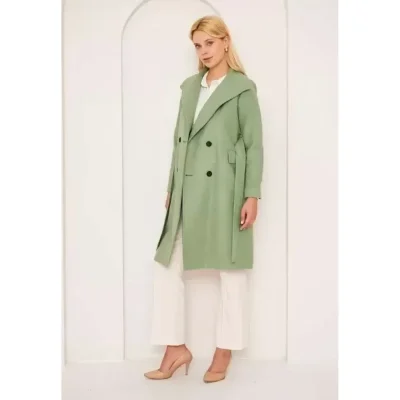 کاپشن بلند طرح کاشه ساده trendyol