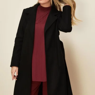 کت چرم زنانه Ekim Store مشکی