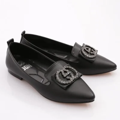 کفش کلاسیک زنانه چرم اصل مشکی 5K2UA59303 Greyder